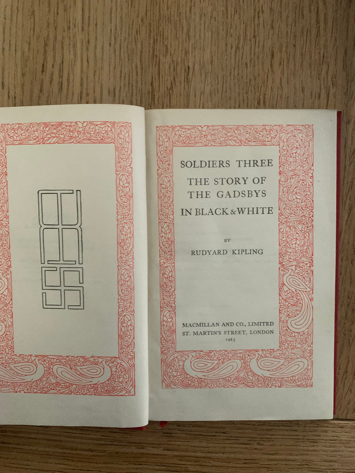 Soldiers Three, The Story of the Gadsby's & In Black and White