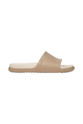 Side view of a Native Shoes Adults Spencer Lx Wanderfoam Footwear in Flax Tan / Bone White