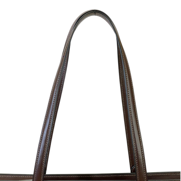 Coach Station Vintage Brown Suede Large Tote Bag