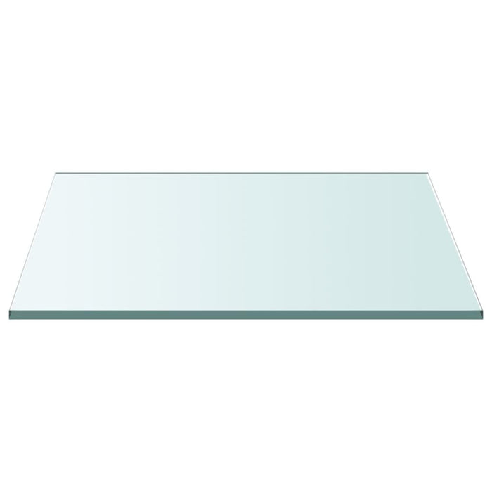 Table Top Transparent 60x60 cm Tempered Glass