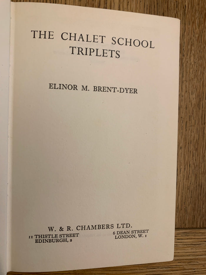 The Chalet School Triplets