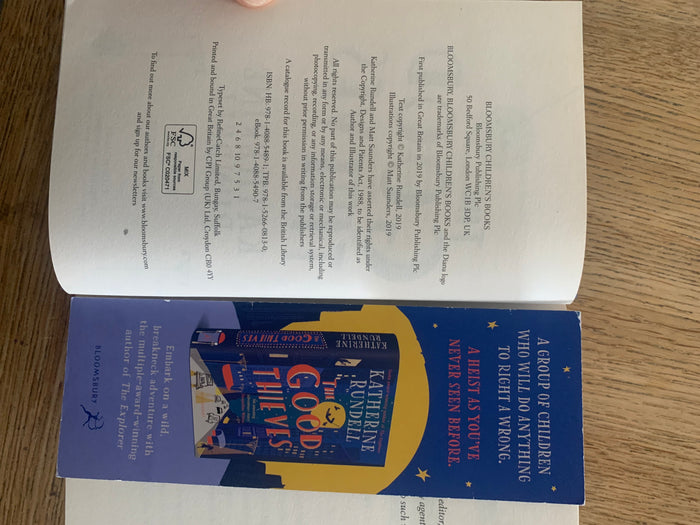 The Good Thieves (signed + promotional bookmark)