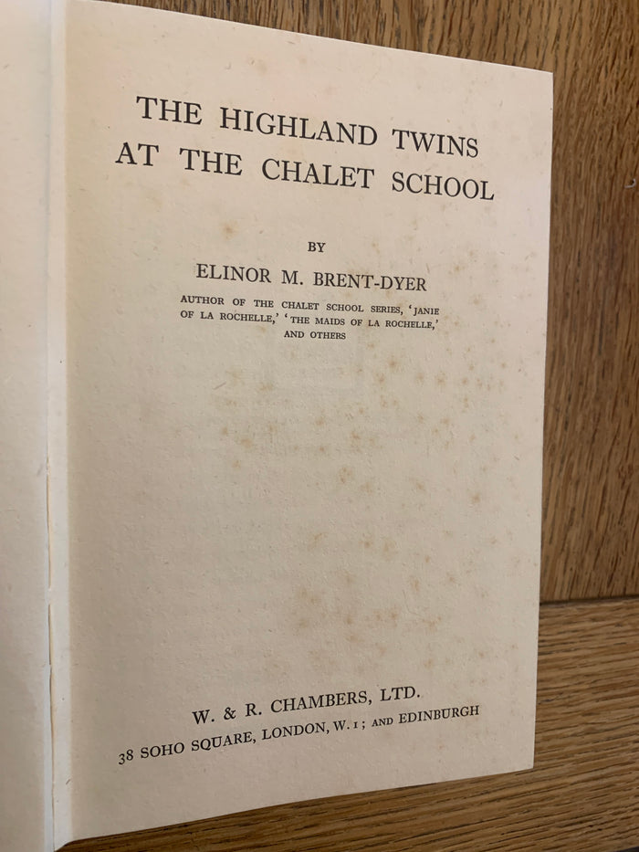 The Highland Twins at the Chalet School