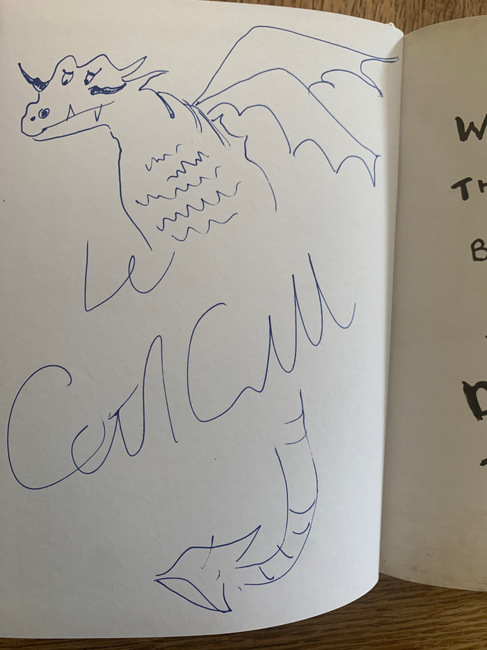 The Incomplete Book of Dragons - a guide to dragon species (signed with large dragon doodle)