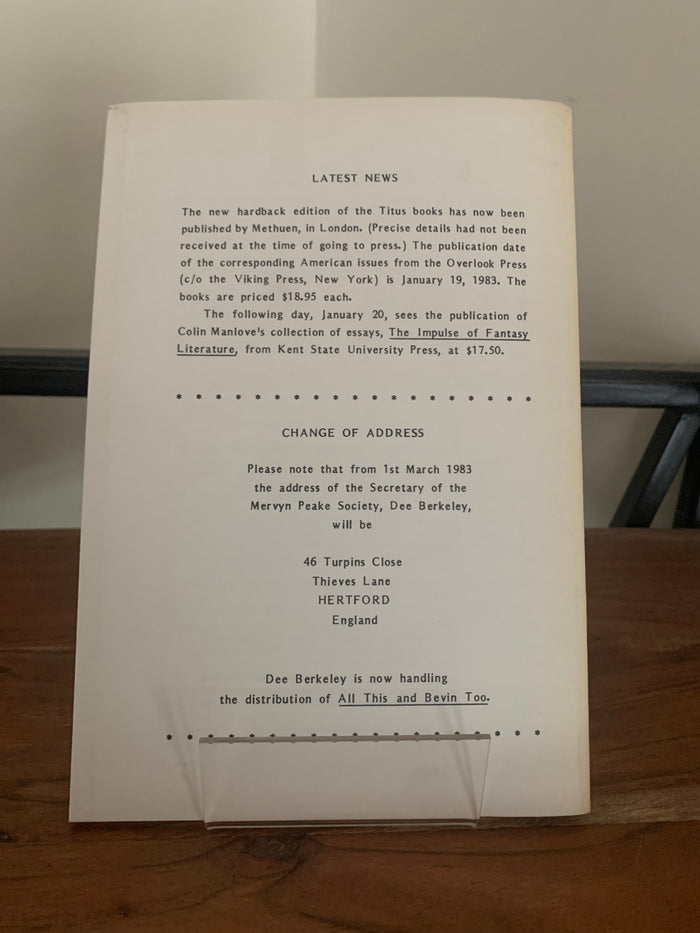 The Mervyn Peake Review Number 15 Autumn 1982