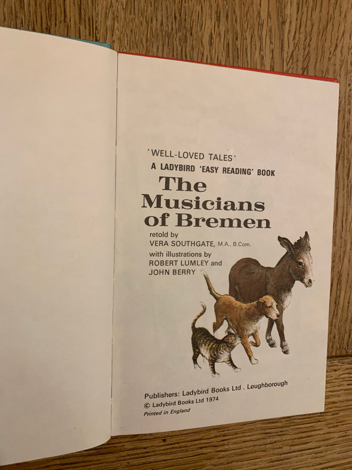 The Musicians of Bremen - Ladybird 'Well-Loved Tales.' Series 606D
