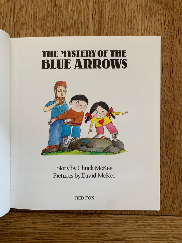 The Mystery of the Blue Arrows (signed with doodle)