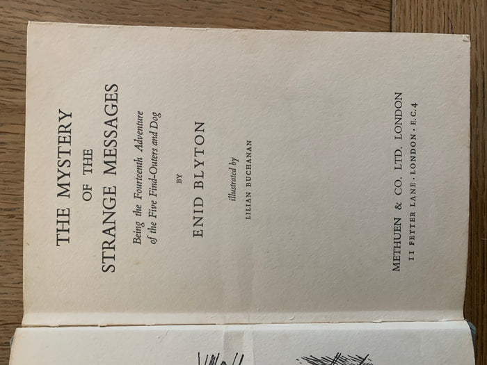 The Mystery of the Strange Messages - Being the Fourteenth Adventure of the Five Find-Outers and Dog