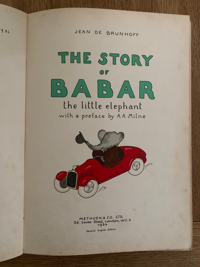 The Story of Babar the little elephant