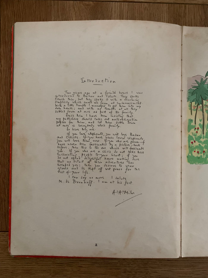 The Story of Babar the little elephant