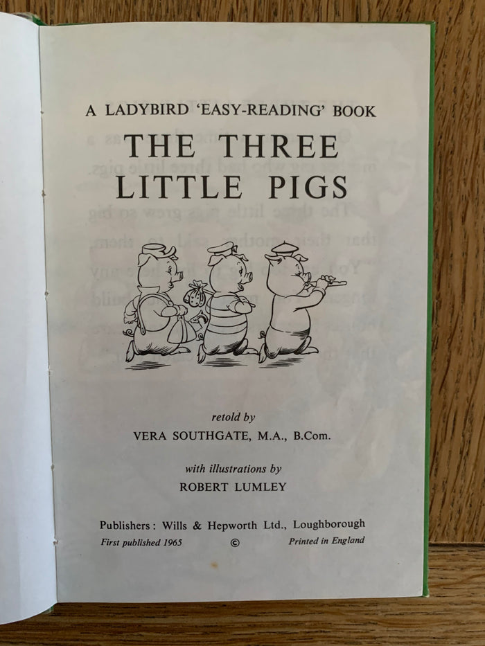 The Three Little Pigs - Ladybird 'Well Loved Tales'