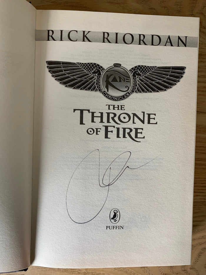 The Throne of Fire (signed)