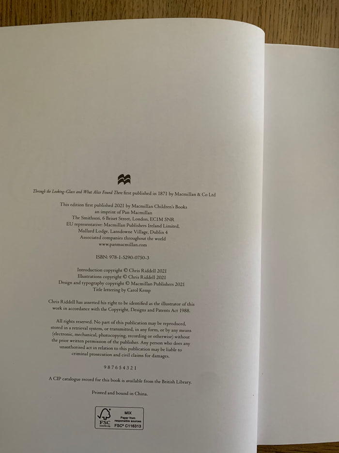 Through the Looking Glass and What Alice Found There (signed)
