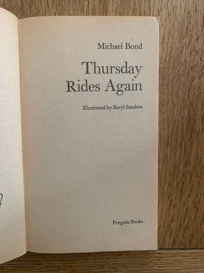 Thursday Rides Again