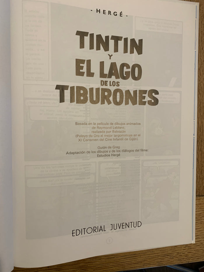 Tintin Y El Lago De Los Tiburones