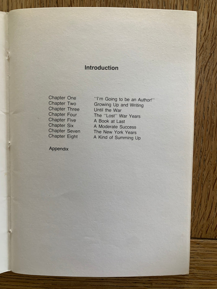 To Be An Author - A Short Autobiography (signed)