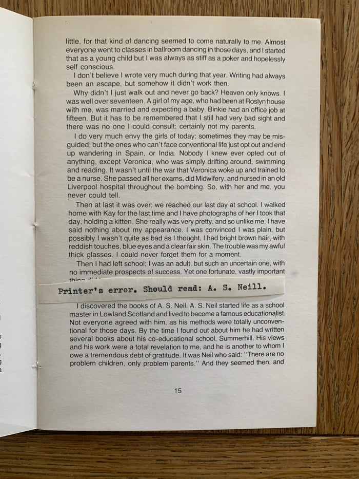 To Be An Author - A Short Autobiography (signed)