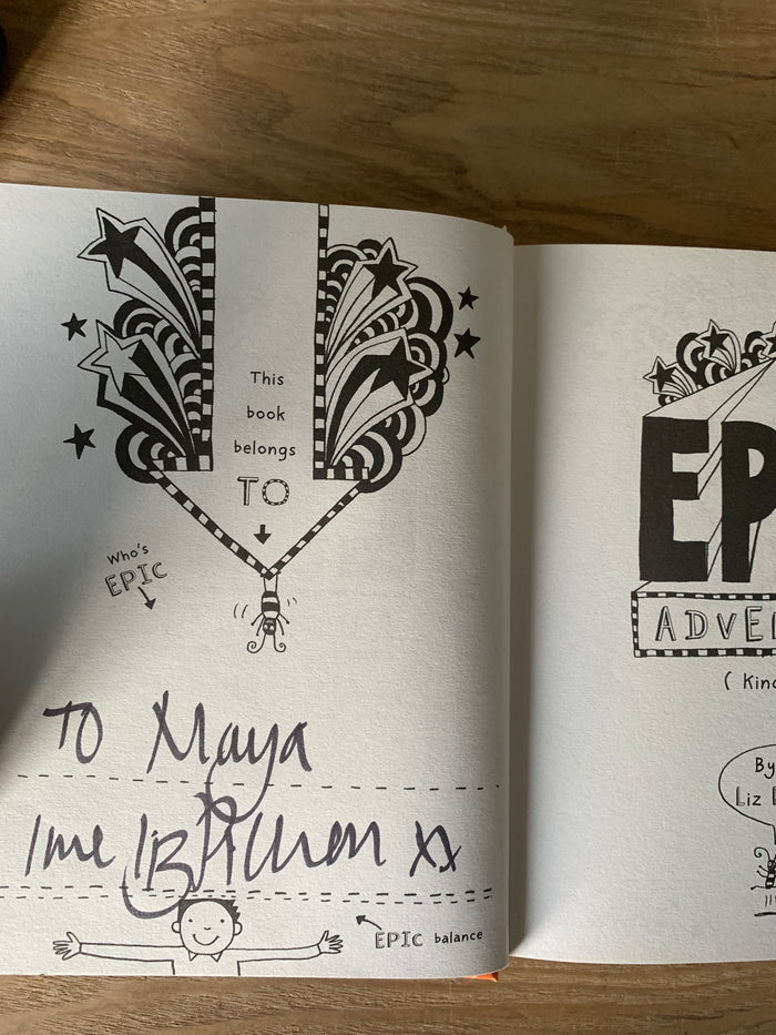 Tom Gates Epic Adventure (signed - with promotional bookmark)