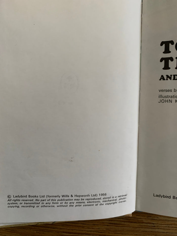 Tootles The Taxi and Other Rhymes - Ladybird 'Well Loved Tales'