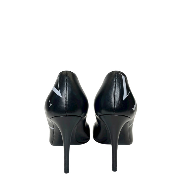 Valentino VLTN Black Leather Pumps Size EU 36.5