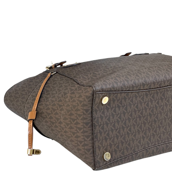 Michael Kors Voyager Tote Brown Monogram Canvas