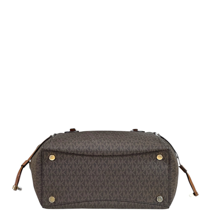Michael Kors Voyager Tote Brown Monogram Canvas