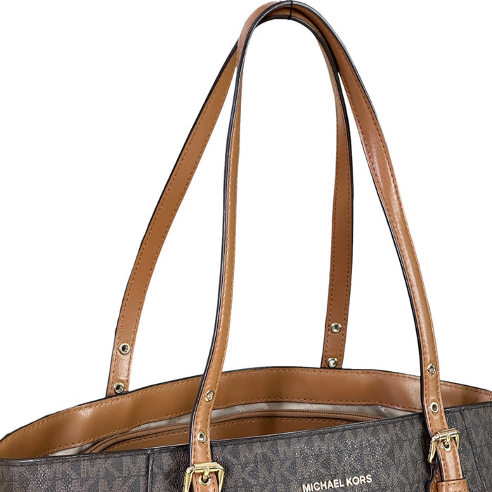 Michael Kors Voyager Tote Brown Monogram Canvas