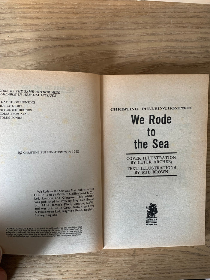 We Rode To The Sea