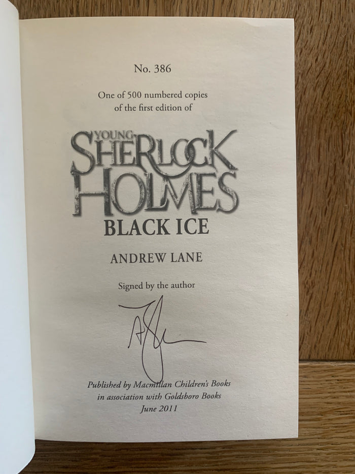 Young Sherlock Holmes - Black Ice (signed limited edition)