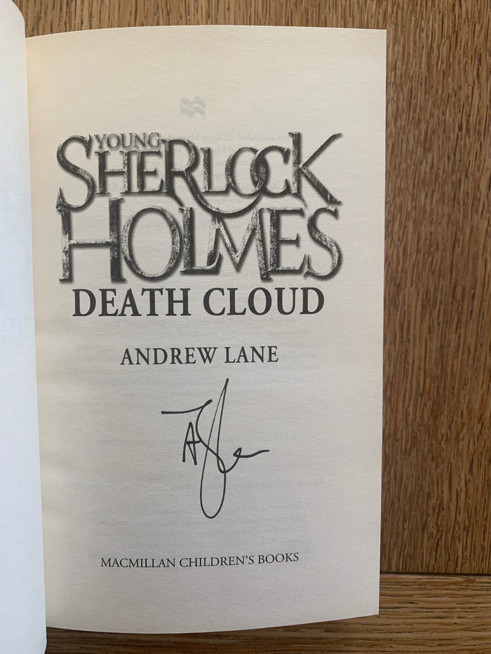 Young Sherlock Holmes - Death Cloud (signed limited edition + promotional book mark)