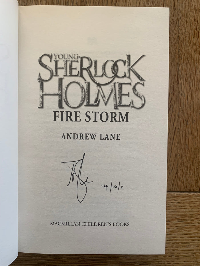 Young Sherlock Holmes - Fire Storm (signed)