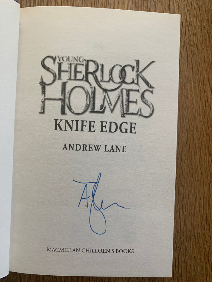 Young Sherlock Holmes - Knife Edge (signed)